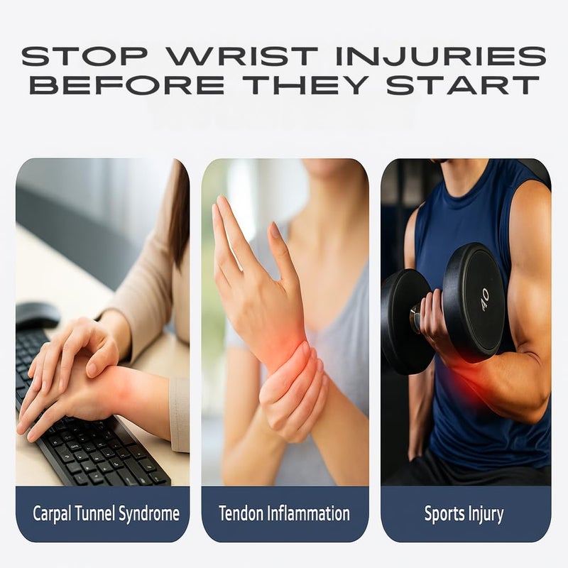 Performance High Perfromance adjustable Wrist Brace for TFCC Tears, Carpal Tunnel Relief, and Sports Support – Ultra-Thin Nylon & Spandex. Pack of 2. - Image 3
